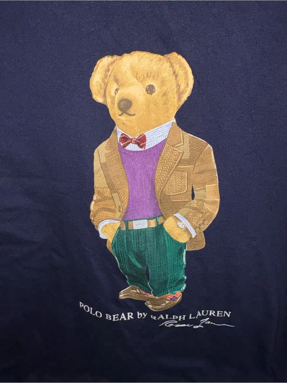 Polo by Ralph Lauren Navy Bear Graphic Short Sleeve Tee